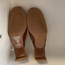 DKNY  Jeans Brown Leather Heels Mules Croco Flower Accent 5.5 Vintage 90’s Y2K Photo 4