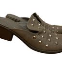 Coconuts by Matisse  Silver Studded Mules size 7.5 Photo 1