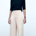 ZARA NEW‼️  CULOTTES HIGH WAISTED DRESS PANTS IN BEIGE Size M Photo 4