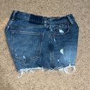 Abercrombie & Fitch Abercrombie Ultra High Rise Mom Short Denim Cutoffs Medium Destroy Blue 28 / 6 Photo 6