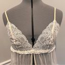 Victoria's Secret Victoria Secret Sexy Lingerie white/Cream Sheer Front Slit Open Size Medium Photo 1