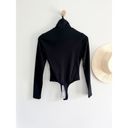 Madewell  | NWT | Turtleneck Thong Bodysuit | True Black | Sz XS | Minimalist Photo 6