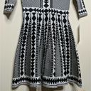 Nina Leonard  Geo Fit/Flare Dress - Size M - NWT Photo 4