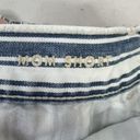 American Eagle  Mom Short Blue White Striped High Rise Denim Shorts Women's Sz 8 Photo 7