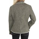 J. McLaughlin  Tweed Gray Tweed Herringbone Blazer Size 10 Large Formal Twee Photo 6