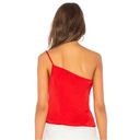 by the way. Revolve Rubi Cherry Red Satin One Shoulder Cami Top XS Photo 2