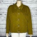 Ava & Viv  NWT Size 3X Green Button Front Shirt Jacket - Shacket Photo 0