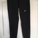 Nike Pro Women's Mesh-Paneled Leggings Size L Black Photo 3