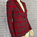 Tommy Hilfiger   Red Plaid One-Button Blazer size 4 slim Photo 3