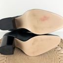 ZARA  Block Heel Square Toe Leather Ankle Boots Black Size 38EU 7.5US Photo 9