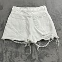 Rolla's  Denim Shorts Womens Size 27 Dusters High Rise Slim White Distressed Photo 11