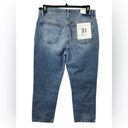 RE/DONE NWT  ‘70s Stove Pipe Size 31 Straight Jeans High Rise in Favorite Bleu Photo 2