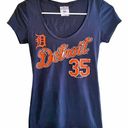 Genuine Merchandise JUSTIN VERLANDER Detroit Tigers T-Shirt Top ~ Women's Size SMALL New York Mets Photo 1