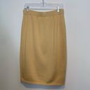 St. John Collection  Knit Stretch Pencil Skirt Tan Elastic Waist Photo 1