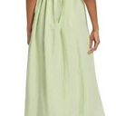 Vince  Sweet Grass Green Bow-Back Pleated Square Neck Midi Dress Medium NWT Photo 1