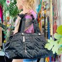 DKNY Patent Leather Quilted Duffle Bag Photo 5