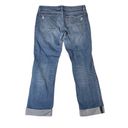 Banana Republic  29 / 8  Boyfriend Denim Jeans Cuffed Hem Medium Wash Distressed Photo 8