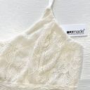 LA Made New  Criss Cross Strap Open Back Lace Bralette Ivory Photo 8