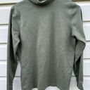 L.L.Bean  Top Turtleneck Pullover Long Sleeve Shirt Green Women's M Photo 0