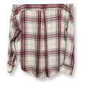 Lou & grey Womens Hi Lo Top Beige Red Plaid Long Sleeve Button Cuff XS Photo 5