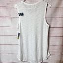 Xersion  Women's White Sleeveless with Gold Details Athletic Workout Tank Sz M Photo 1