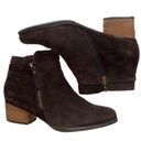 Blondo  “Isaac” Waterproof, dark brown suede ankle booties. Size 10. EUC Photo 4