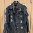 Pretty Little Thing  Distressed Jean Jacket Photo 0