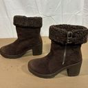 Bella Marie  Brown Chunky Lug Sole Platform Ankle Boots Wmns Sz 8 Photo 6