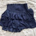 Boutique Ruffled Mini Skirt Blue Photo 1