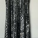 BCBGeneration  Silver Black Sequin Spaghetti Strap Hi Low Dress Size Small Photo 9