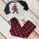 Sasquatch Christmas Themed Pajamas Red Size M Photo 0