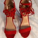 Charlotte Russe Red Lace Up Heels Photo 1