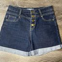 Modcloth  Women's High Waisted Button Fly Denim Shorts Size 8 Photo 1