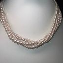 Twisted Vintage Faux Pearl  Multi Strand Necklace Photo 1