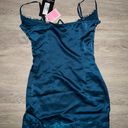 Pretty Little Thing blue satin bodycon dress!  Photo 2