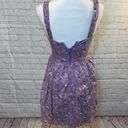 City Triangles Sundress Retro Purple Floral Print-3 Photo 4