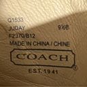 Coach  Juday Brown Leather Wedges Photo 5