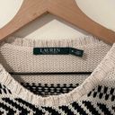 Ralph Lauren  Classic Fair Isle Knit Sweater in Cream/Black. Sz Medium Photo 3