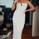 Selfie Leslie Textured White Midi Dress Photo 0