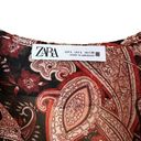 ZARA  Floral Paisley Print Ruffled bodysuit Size Large Photo 6