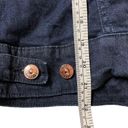 LuLaRoe  Harvey Jean Jacket Dark Wash Copper Buttons Size Small Photo 6