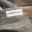 Emporio Armani NWT  plaid trousers button tab waist sz 42 Photo 5