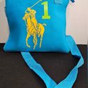 Polo  Ralph Lauren Blue Neoprene Crossbody/laptop Bag Photo 0