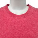 Tahari  Raspberry Pink Red 2-Ply Cashmere Crew Neck Pullover Sweater size S Photo 4