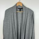 BCBGMAXAZRIA  Womens 100% Merino Wool Longline Cardigan in Grey Sz M | Soft Comfy Photo 3