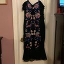 Guess Dress Black Lace with adjustable Straps and Embroidery on Front Photo 1