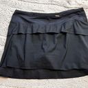 Athleta  Laser Run Black Layered‎ Athletic Tennis Skirt Size M Photo 1