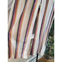 Just living  Multicolor Striped Linen & Cotton Mid Rise Wide Legs Pant Size L Photo 3