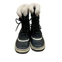 Sorel  Carnival Nylon Winter Snow Boots Womens Size 7 EUR 38 Black Waterproof Photo 1