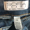 Sofia Vergara Sofia Jeans By  Sz 16 Button Fly MELISSA High Rise Flare Med Wash Photo 7